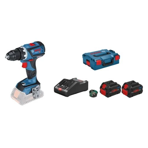 Kit perceuse-visseuse 18 V Bosch GSR 18V-60 C + 2 batteries Procore 8 Ah + chargeur + L-Boxx - 06019G110H 3 Kit perceuse-visseuse 18 V Bosch GSR 18V-60 C + 2 batteries Procore 8 Ah + chargeur + L-Boxx - 06019G110H