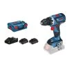 Perceuse-visseuse 18 V Bosch GSR 18V-60 C + 2 batteries 4.0 Ah + chargeur + L-Boxx - 06019G110Q -Perceuse Soldes Magasin AFD 83403