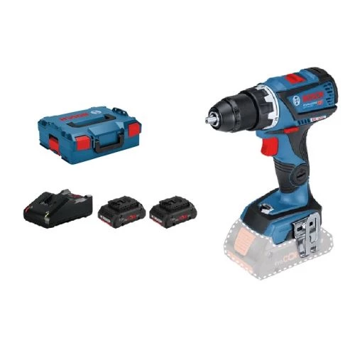 Perceuse-visseuse 18 V Bosch GSR 18V-60 C + 2 batteries 4.0 Ah + chargeur + L-Boxx - 06019G110Q 3 Perceuse-visseuse 18 V Bosch GSR 18V-60 C + 2 batteries 4.0 Ah + chargeur + L-Boxx - 06019G110Q