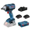 Boulonneuse 18V Bosch GDS 18V-300 Professional + 2 batteries Procore 4 Ah + chargeur + L-Boxx 136 - 06019D8202