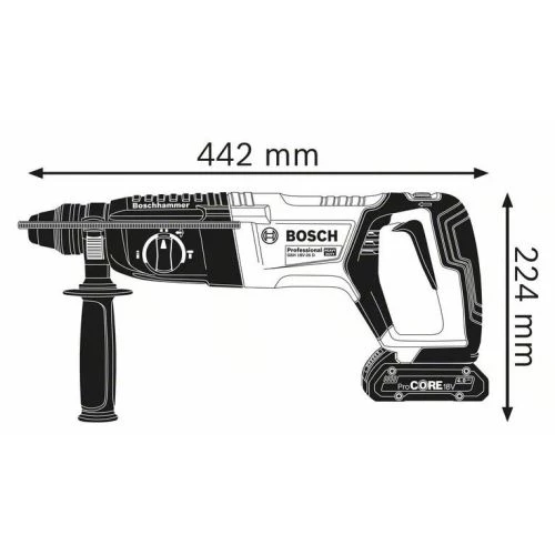 Perforateur SDS+ Bosch GBH 18V-26 D 18 V + 2 batteries Procore 8Ah + chargeur 7 Perforateur SDS+ Bosch GBH 18V-26 D 18 V + 2 batteries Procore 8Ah + chargeur – Image 5