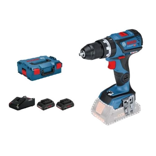 Perceuse-visseuse à percussion 18V Bosch GSB 18V-60 C + 2 batteries Procore 4 Ah + chargeur + coffret L-Boxx - 06019G2109 3 Perceuse-visseuse à percussion 18V Bosch GSB 18V-60 C + 2 batteries Procore 4 Ah + chargeur + coffret L-Boxx - 06019G2109