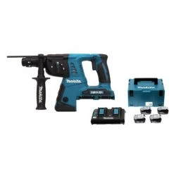 Perforateur SDS-Plus sans-fil Makita DHR264ZJ 36 V + 4 batteries 5 Ah + chargeur + coffret