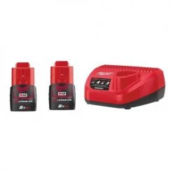 Perceuse-visseuse 12V Milwaukee M12 BD-202C + 2 batteries 2 Ah + chargeur + coffret - 4933441900 -Perceuse Soldes Magasin AFD 87318