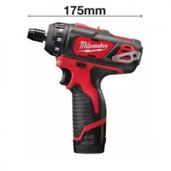 Perceuse-visseuse 12V Milwaukee M12 BD-202C + 2 batteries 2 Ah + chargeur + coffret - 4933441900 -Perceuse Soldes Magasin AFD 87322