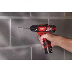 Perceuse à percussion 12V Milwaukee M12™ BPD-202C + 2 batteries 2 Ah + chargeur + coffret - 4933441940 -Perceuse Soldes Magasin AFD 87328