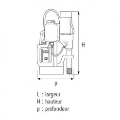 Perceuse à base magnétique Sidamo 35 PM HPR - 20502047 -Perceuse Soldes Magasin AFD 87525
