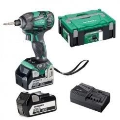 Visseuse à choc 18V Hikoki WH18DBDL2WPZ + 2 batteries 5 Ah + chargeur + coffret HITCASE II