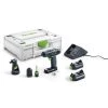 Perceuse-visseuse 10,8V Festool TXS 2,6-Set + 2 batteries 2,6 Ah + chargeur en coffret Systainer - 576102 -Perceuse Soldes Magasin AFD 98110