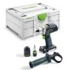Perceuse-visseuse sans-fil Festool Quadrive DRC 18/4-Basic 18 V (sans batterie ni chargeur) + coffret Systainer Sys3 M 187 -Perceuse Soldes Magasin AFD 98128