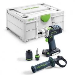 Perceuse-visseuse sans-fil Festool Quadrive DRC 18/4-Basic 18 V (sans batterie ni chargeur) + coffret Systainer Sys3 M 187