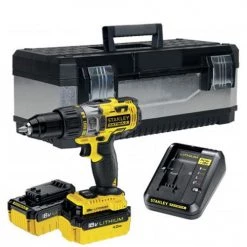 Perceuse visseuse à percussion 18V Stanley Fatmax FMC625M2G + 2 batteries 4 Ah + chargeur
